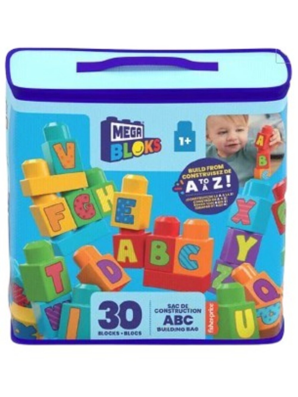Mattel Mega ABC Building Blocks Bag